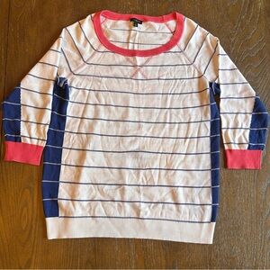 Talbots Striped Spring Sweater size medium